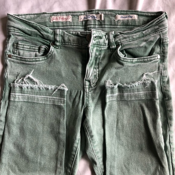 Wild Blue Juniors green skinny jeans - Picture 4 of 6